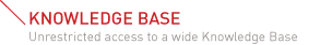 KNOWLEDGE BASE | Unrestricted access to a wide Knowledge Base