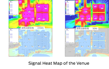 Signal Heat Map of the Venue