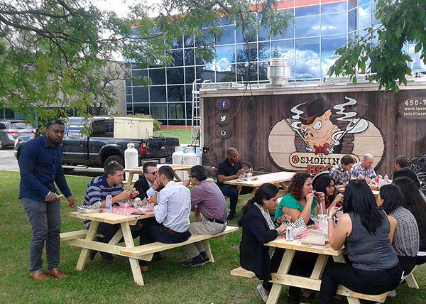 Le Smoking BBQ for iBwave employees noon lunch