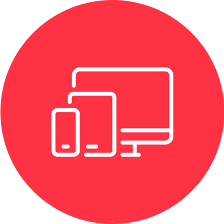 Desktop, tablet and phone icon