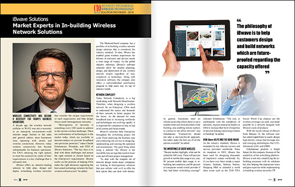 Claude Echahamian, CEO iBwave Solutions