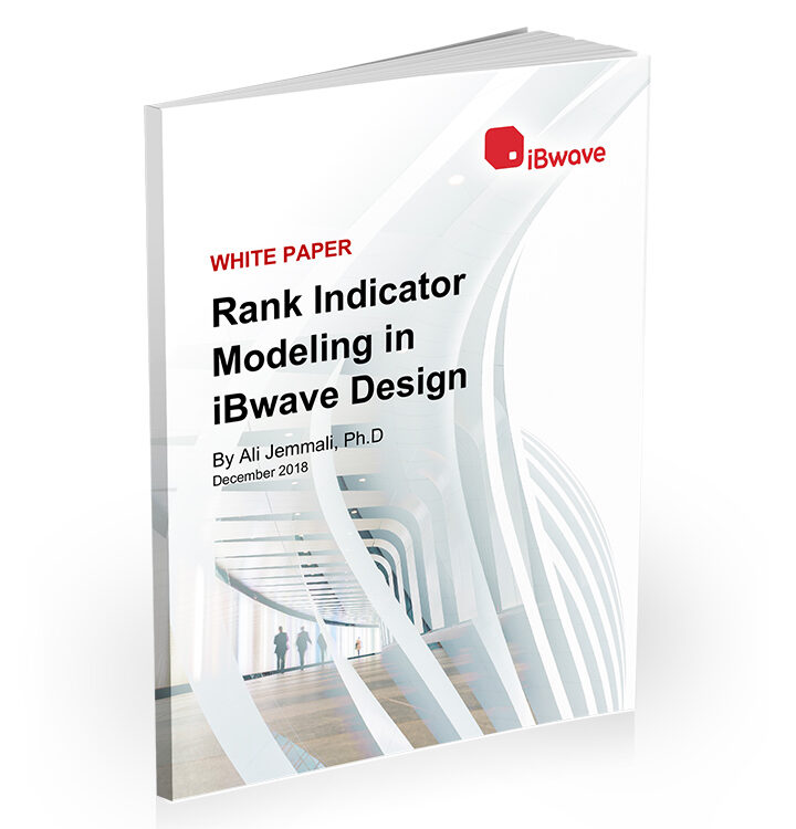 White Paper cover: Rank Indicator Modeling in iBwave Design