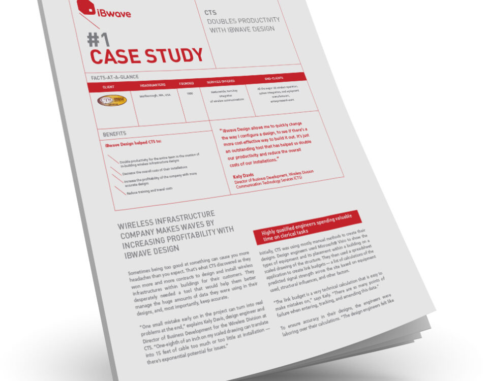 Case Study: CTS doubles productivity with iBwave Design