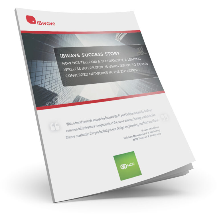 Case Study: How NCR Telecom & Technology, a leading wireless integrator, is using iBwave to design converged networks in the enterprise.