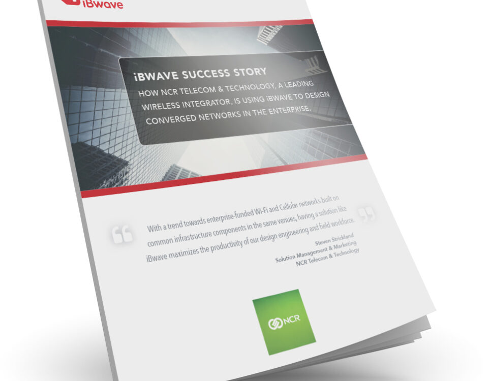Case Study: How NCR Telecom & Technology, a leading wireless integrator, is using iBwave to design converged networks in the enterprise.
