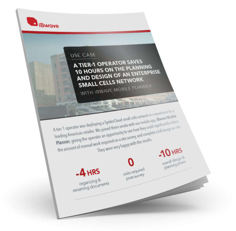 Case Study: A tier-1 operator saves 10 hours on the planning and design of an enterprise small cells network